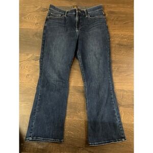 Lee Women's Bootcut Jeans Dark Wash Stretch Denim Size 12 Medium